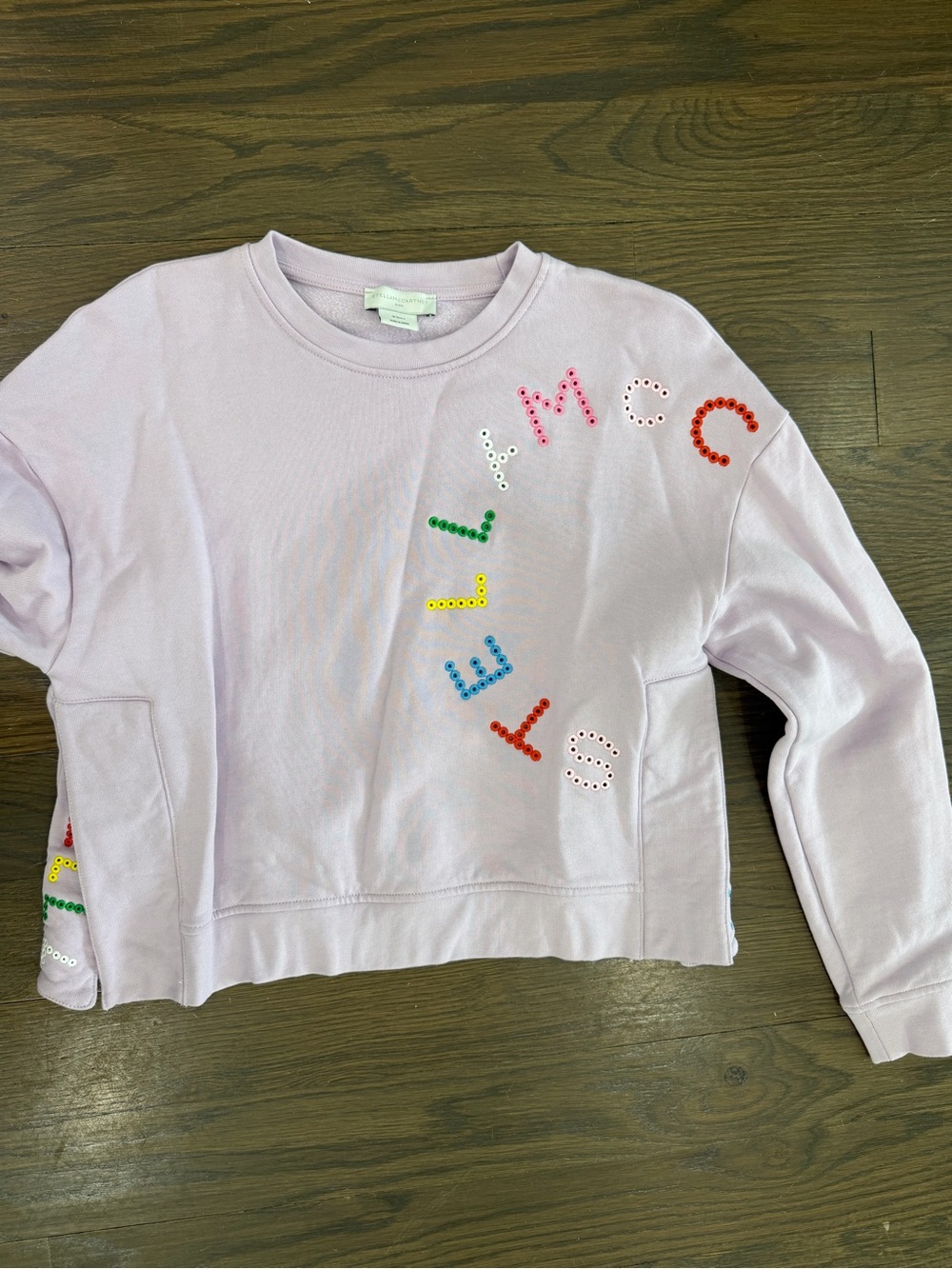 Stella McCartney Kids Light Pink Embellished Sweatshirt